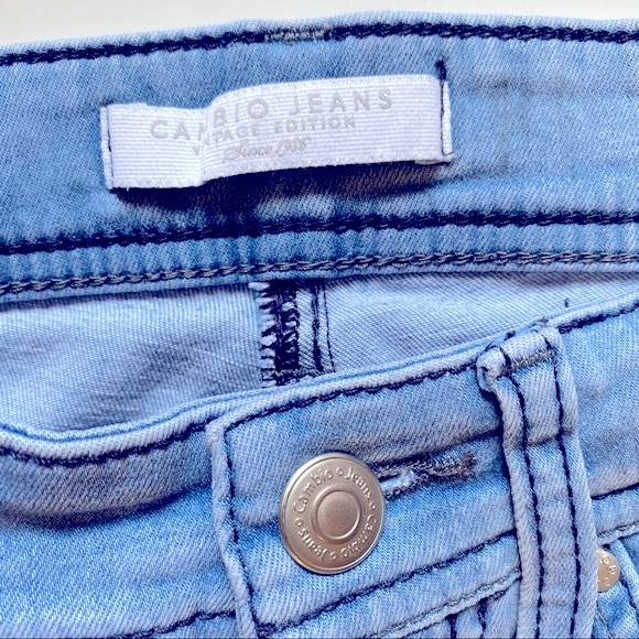Cambio Parla Faded Blue Jeans Skinny Stretch  Size 4 - Picture 9 of 10